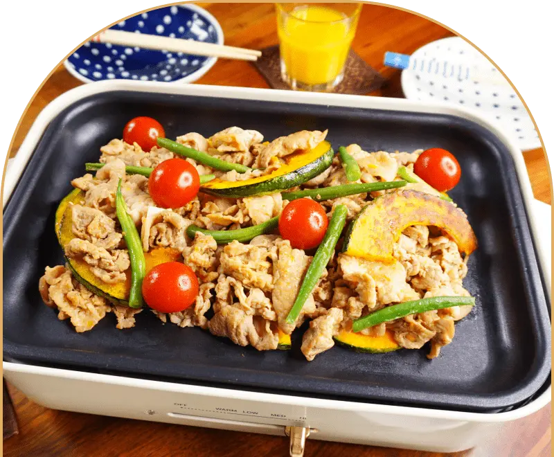 夏野菜のカレー炒め